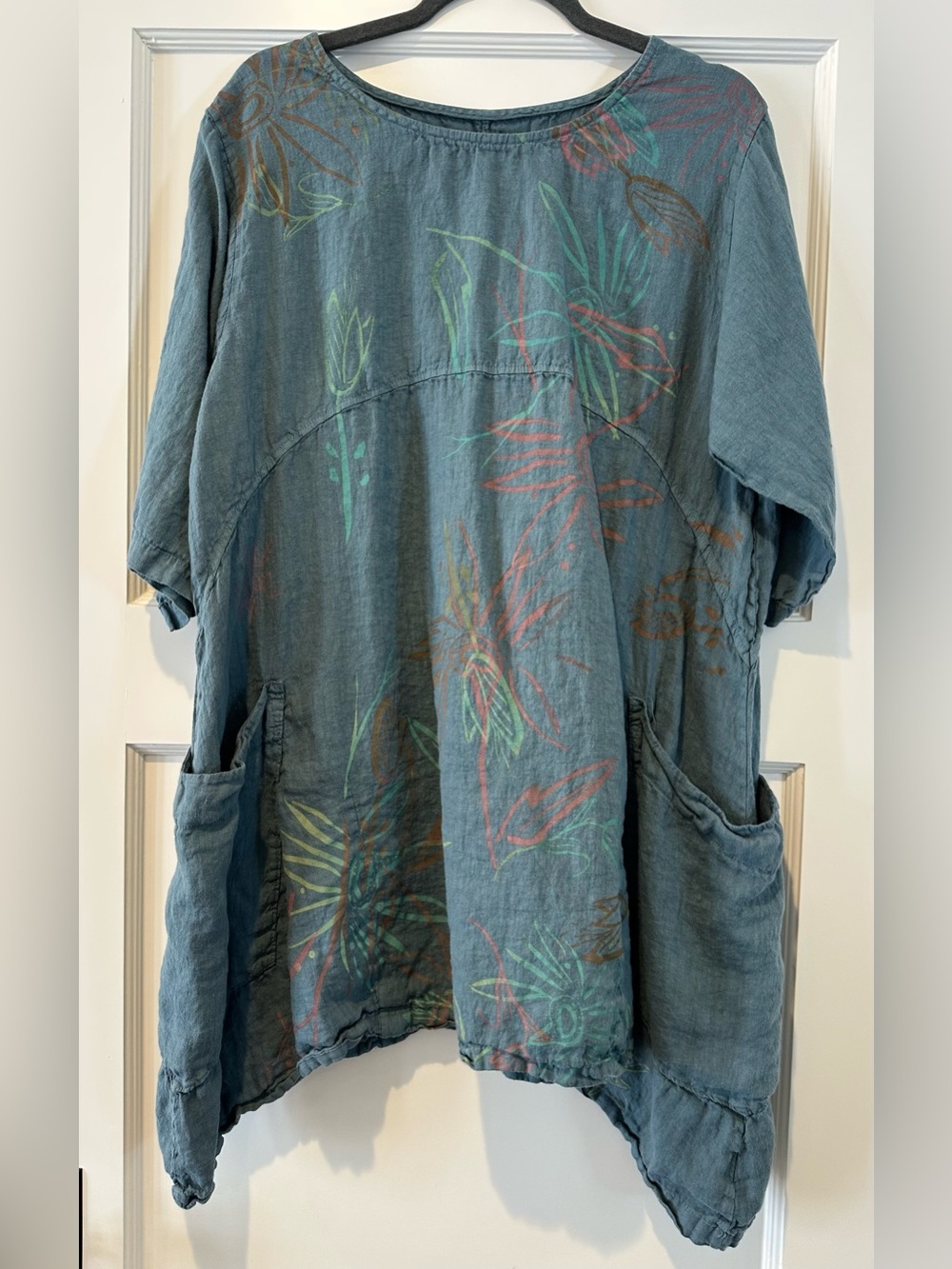 Bluefish Linen Urchin Tunic in Sea